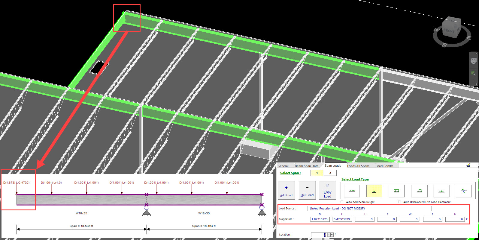 ENERCALC For Revit - Load linking