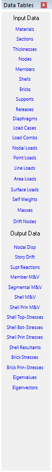 Input Output Data Toolbar